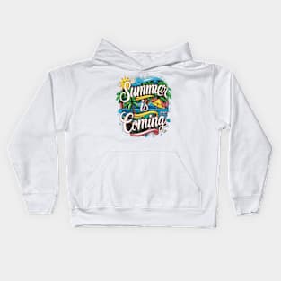 summer is coming Kids Hoodie